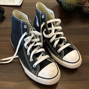 classic converse kids black high tops